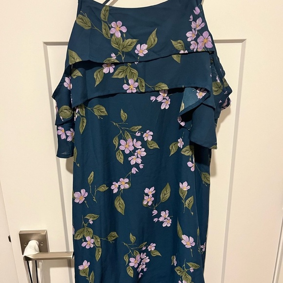 Miami Floral Strappy Cold Shoulder Slip Dress Multi Strap Like NEW Medium - Picture 5 of 8